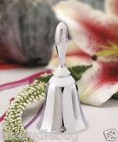 48 WEDDING FAVORS SILVER PLATED KISSING BELLS  