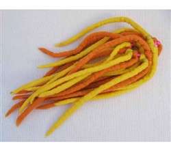 FAIRTRADE LONG FELT HAIR SCRUNCHY EXTENSIONS DREADLOCK  