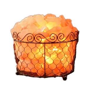 Fancy Netting Basket Salt Lamp 