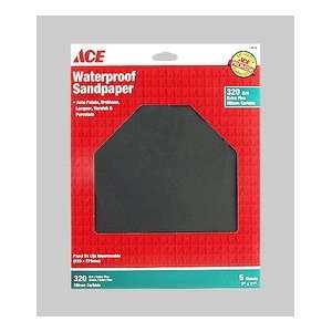  Sandpaper, Waterproof, Silicone, 320 Grit, Extra Fine Grit 