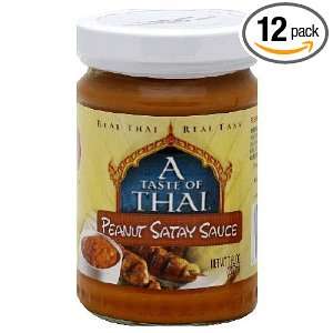  Taste Of Thai, Sauce Peanut Satay, 7 OZ (Pack of 6 