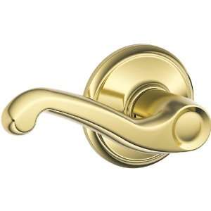 Schlage S210RDFLA605LH Polished Brass S200 Series Flair Left Handed 