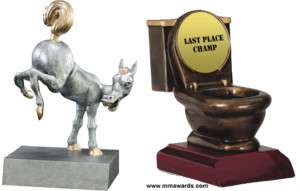Toilet Bowl Donkey Trophy  