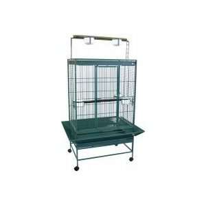  Brand New Parrot Bird Wrought Iron Cage Play Top w/ Parrot 