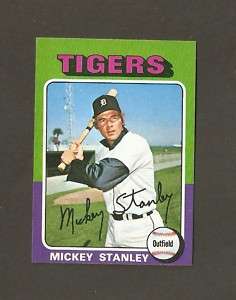 1975 Topps Mini 141 Mickey Stanley Detroit Tigers NM/MT  