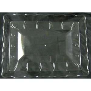 Serving Trays  Elegance Clear Plastic Serving Tray 9 x 13  