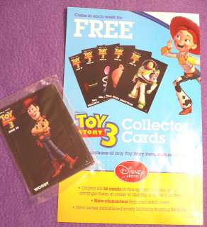 WEEK 1~WOODY~TRADING CARDS~TOY STORY 3~NEW~  
