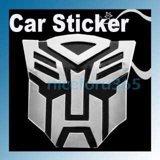 3D Decal Transformers Autobot Chrome Emblem Car Sticker  