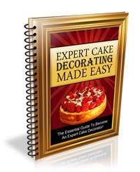 CAKE DECORATING MINI SITE w/ PSDs. JPGs + Bonus eBook  