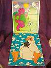 wood tray puzzles barney little mermaid 8 pc look