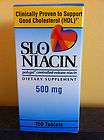 SLO NIACIN, 150 Tablets, 500mg Dietary Supp. Raise HDL  