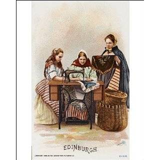   of Ladies from Edinburgh using a Singer Sewing Machine from Mary Evans