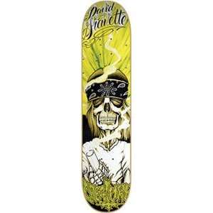   Hippie Skull Skateboard Deck   8.0 Powerply