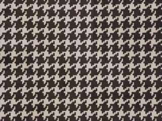 Black White Herringbone Suede Drapery Upholstery Fabric  