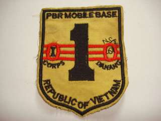 Nam War US Navy PBR MOBILE BASE 1st CORPS DA NANG Patch  