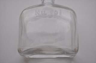 1920s BIG Utility Thick Clear Glass Bottle NU JOL  