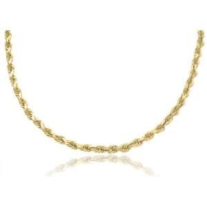  14k New Solid Yellow Gold Rope Chain / Necklace 5mm Wide 