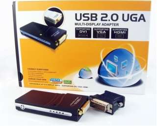 1080P VIDEO USB to DVI to HDMI VGA DISPLAYLINK ADAPTER  