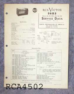 RCA Service Data 1945, Radio,Phonograph,Rec Ch. CHOICE  