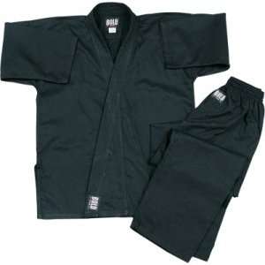   Student Karate Uniform Set w/ Belt   Black, 6
