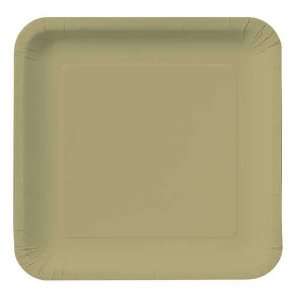  Sage Green Square Paper Plates, 7 inch Deep Dish 18 Per 