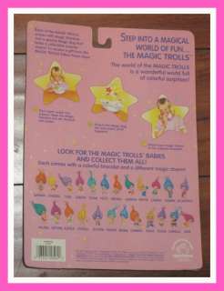 MAGIC TROLLS DOLL BABIES BY APPLAUSE 1991 SUPER RARE & SO CUTE 