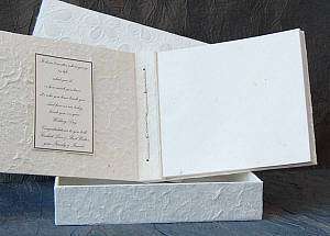 PERSONALISED Large Daisy Wedding Guest Book + Box GD3  
