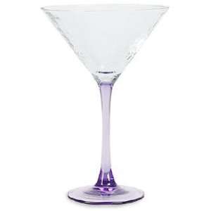  Studio Nova Drinkware Violet Stem Martini Glass 7.5 Oz 