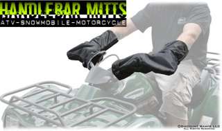 New Black ATV Snowmobile Motorcycle Handlebar Mitts keep your hand 