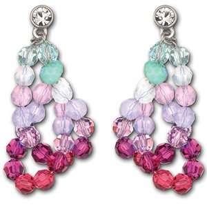  Swarovski Crystal Glamour Mint Earrings Jewelry