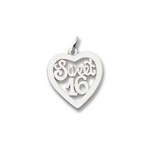  Sweet 16 Charm in Sterling Silver Jewelry