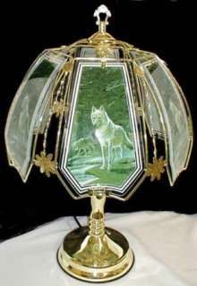Wolves Touch Lamp Polished Brass Base touchlamp  