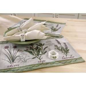  Herb Garden Kitchen Table Linens Placemat Set By 