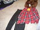   boys toddler 3 4 werewolf wolf costume top & pants FAST FREE SHIP