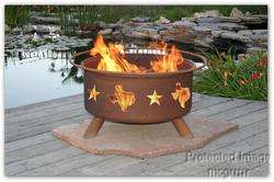 Lone Star State, Texas Outdoor Patio FirePit Grill ~  