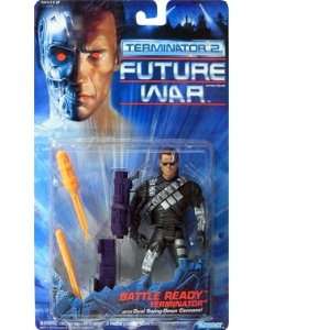   Future War Battle Ready Terminator w/ Dual Swing Down Cannons Toys