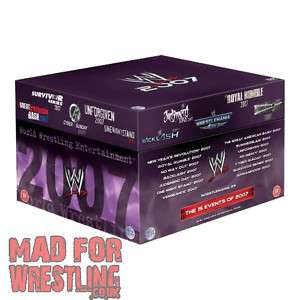2007 WWE PPV COLLECTION   17 DVD BOX SET  