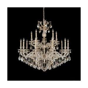  Schonbek 5685 89S Milano 15 Light Two Tier Chandelier in 