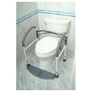   and adjustable, portable toilet safety frame, Model BU2004   1 ea