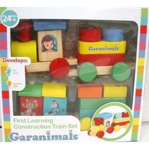   Garanimals First Learning Construction Wooden Train Set Toys & Games