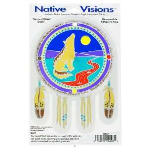  Native Visions   Window Transparencies Wolf   1 Piece(s 
