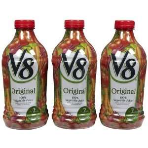  V8 Vegetable Juice, Plastic, 46 oz, 3 ct (Quantity of 1 