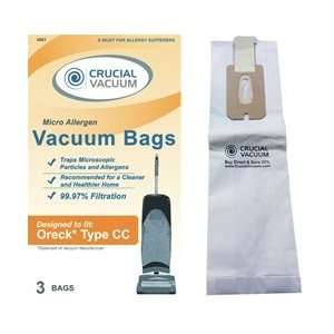  Oreck Vacuum 3 Pack Vacuum Cleaner Bags   Allergen 