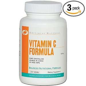  Universal Nutrition System Vitamin C 500mg 100t, Bottle 