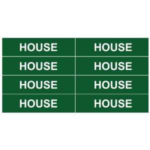  HOUSE (Water or Gas)____Pipe Tubing Labels 