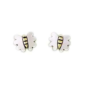   Tiny Butterfly Post Earrings Far Fetched Whimsical Jewelry Jewelry