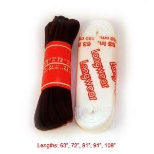  Black or White Nylon Skate laces Lengths   White   90 inch 