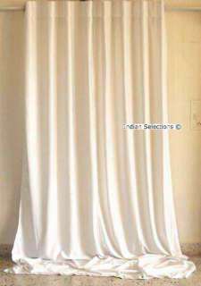 Pieces Rod Pocket Lined White Velvet Curtains 66 Wide by 91Length